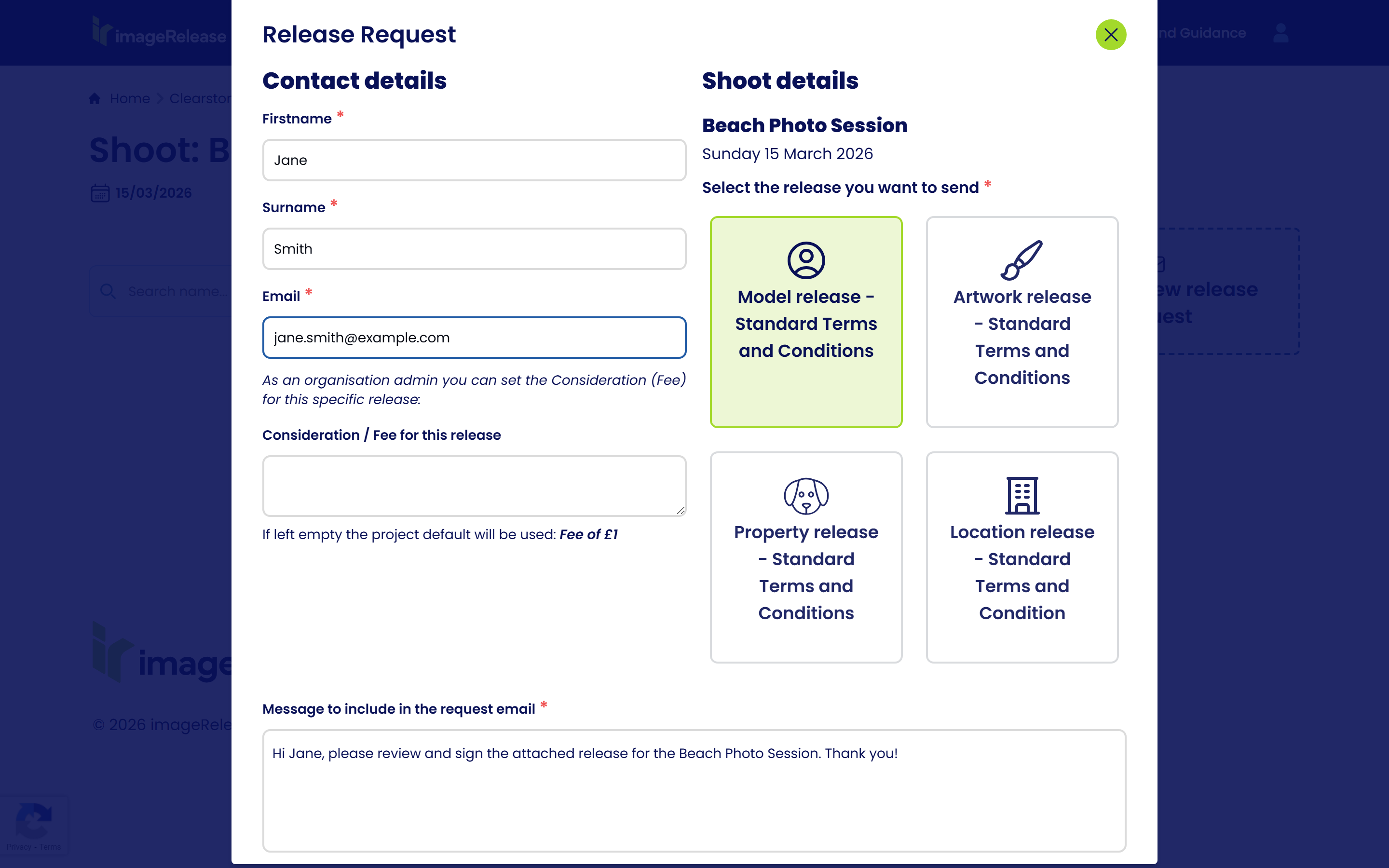 13 Release Form Filled