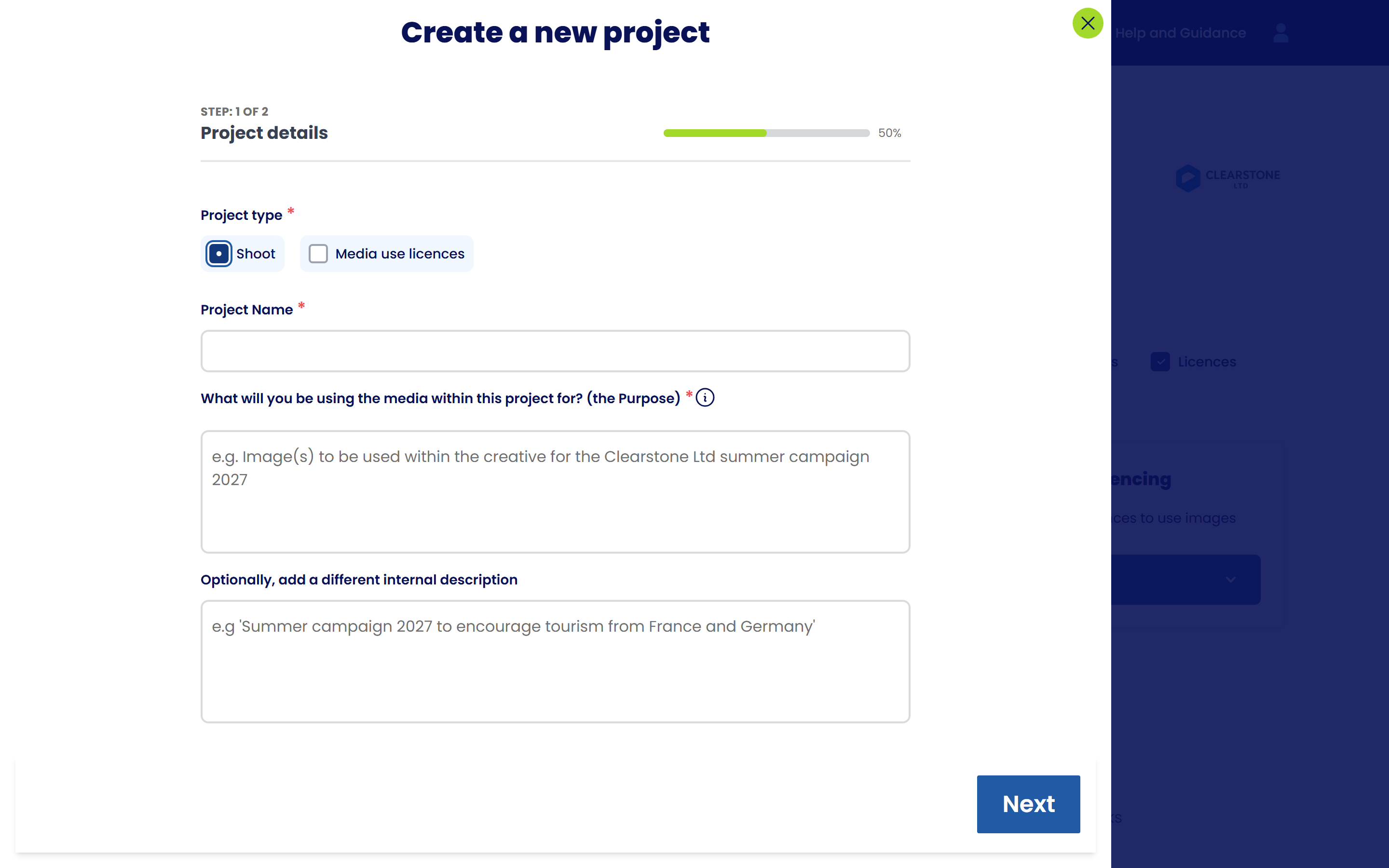 03 Create Project Drawer
